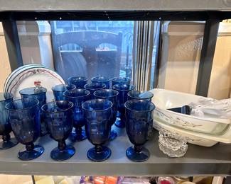 Blue Glass Stems 