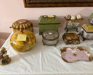 Castilian Boxes, Nippon box,  Wong Lee Porcelian