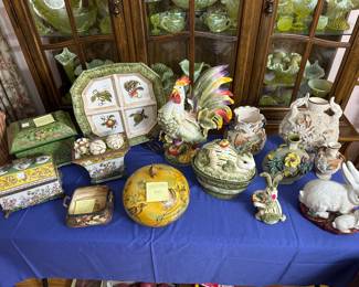 Vintage Wong Lee
Castilian Boxes
Fitz and Floyd 
Vintage Nappon
Sand Majolica