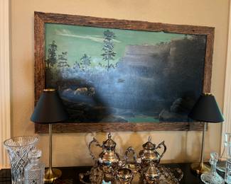 Original Oil Painting by Sargo Family Ancestor, IN THE GORGE