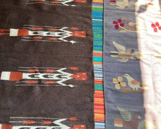 throws, rugs, outside