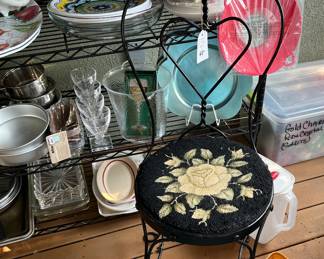 Vintage ice cream parlor chair