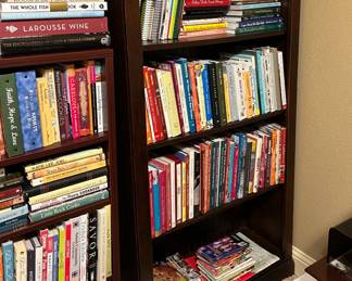 Books and Cookbooks, bookshelves