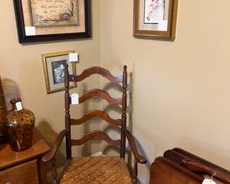 Art, Chair, wooden trays