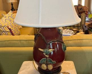 Lamp, small table