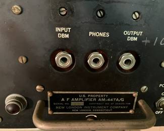 AF Amplifier from New London Equipment