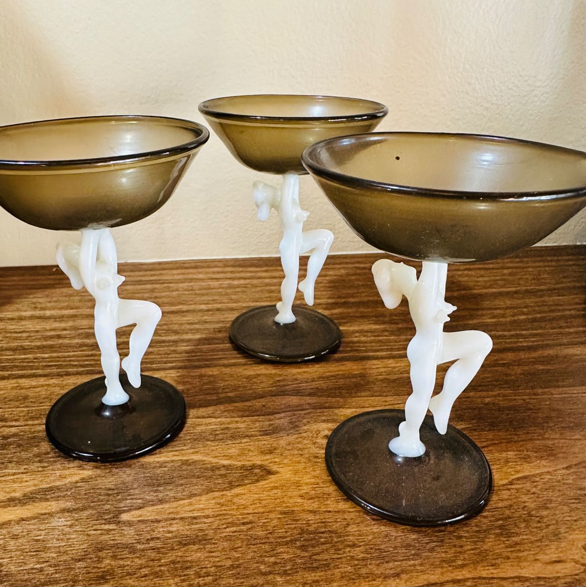 Bimini Art Deco , Fritz Lampl , Long Hair   version, lady stem glass