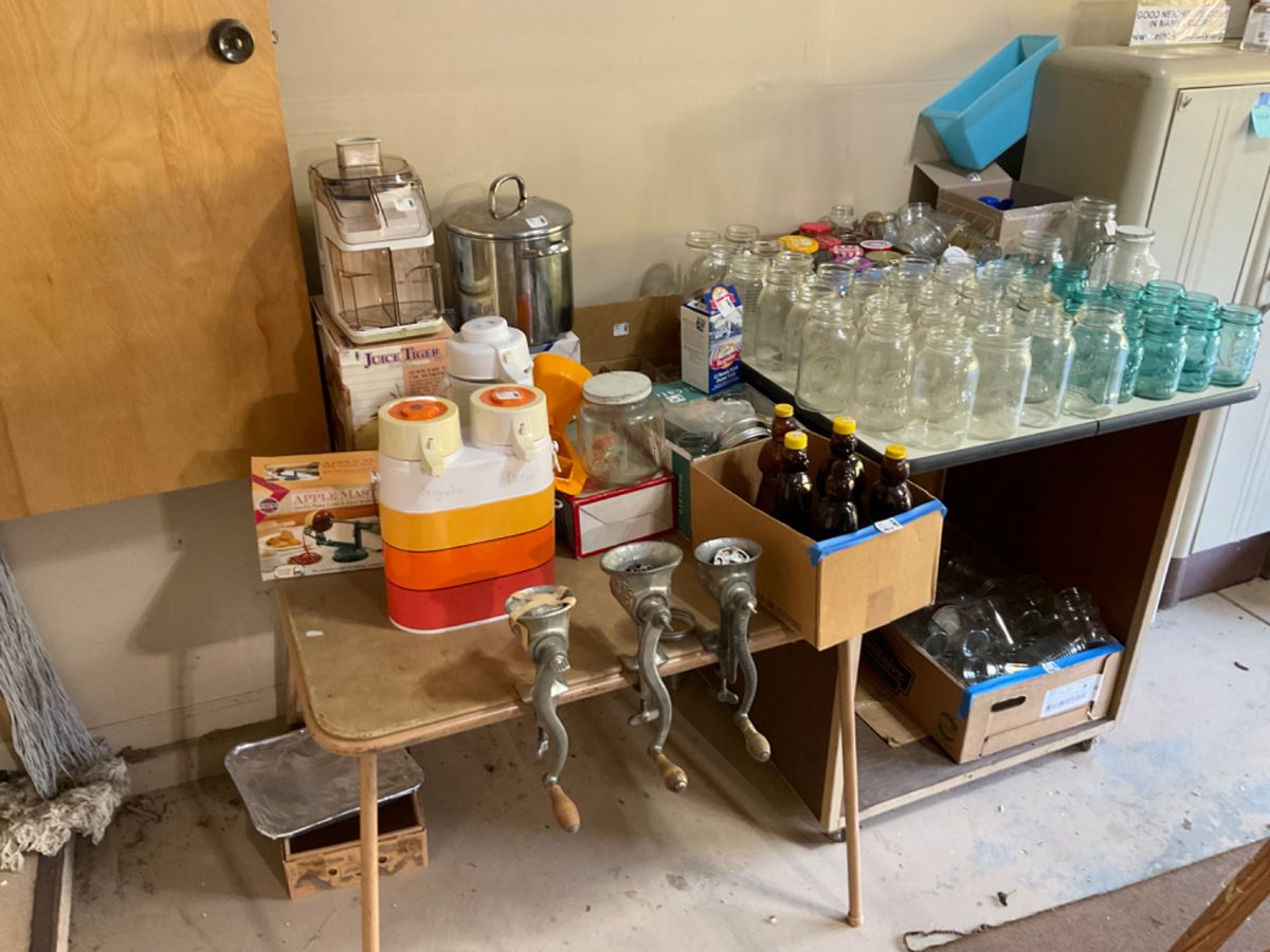 Lots of canning jars plus more
