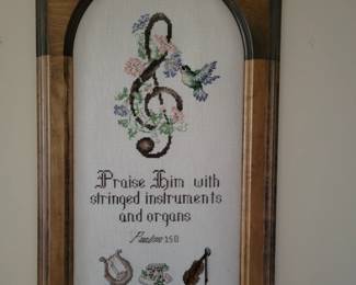 Handmade Needlepoint Plaque