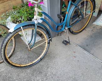 Vintage JC Higgins Bicycle Needs Tires And Tube's But Still Holds Air