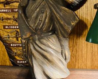  Western Sculpture entitled Captain Greyson Calvary by J. Largo - 1975