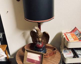 Vintage American Eagle Table Lamp.