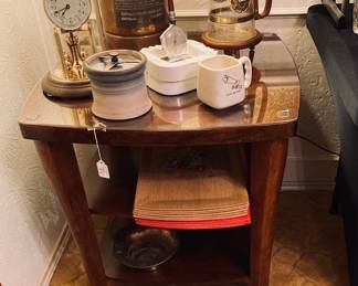 Beautiful Wood inlaid End/Accent Tables. 2 Available.