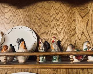 Collectable Rooster Figurines.