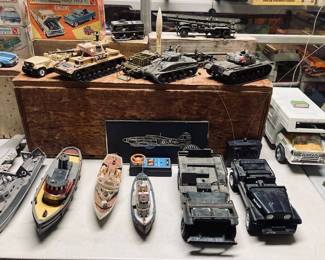 Vintage Ship Models and Toys.