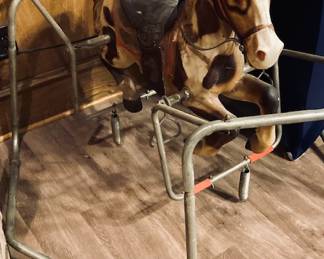 Vintage Bouncy Horse with Base.