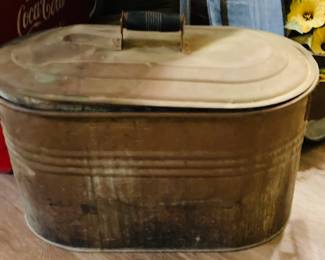 Antique Copper Boiler Tub.
