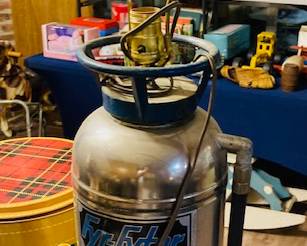 Vintage Fire Extinguisher Lamp.