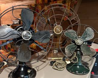 Vintage oscillating fans