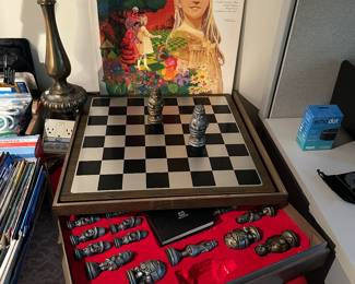 Like new ALCOA Allison & Wonderland chess set  