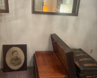 2 vintage cedar chests 