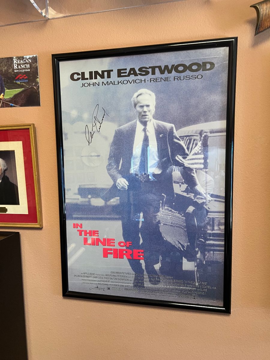 Original poster signed by Clint for our client.  B. C.  was a consultant for the movie and this is what Clint gave him after the wrap party.