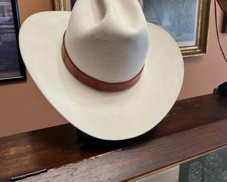 This hat was made for President Reagan and personally given to our Client by Ronald Reagan before the Inauguration. Original box included.