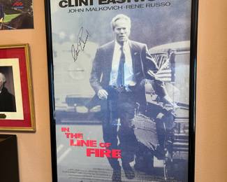 Original poster signed by Clint for our client. B. C. was a consultant for the movie and this is what Clint gave him after the wrap party.