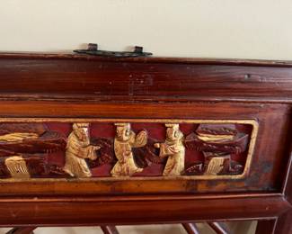 Early 19th Century Authentic Antique A Pair of Chinese Screens Panels/ Window covering 34" x 19" BUY THEM NOW $395 OBO