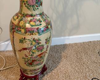 24" Exquisite Famile-Rose Porcelain Vase Circa 1900's Buy it Now $75