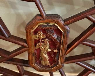 Early 19th Century Authentic Antique A Pair of Chinese Screens Panels/ Window covering 34" x 19" BUY THEM NOW $395 OBO