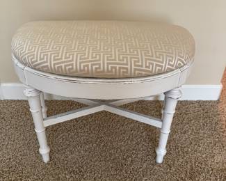 Demilune Vanity Seat 25.5w x 15d x 18h  BUY IT NOW $40