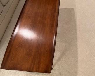 Top of mid-century coffee table