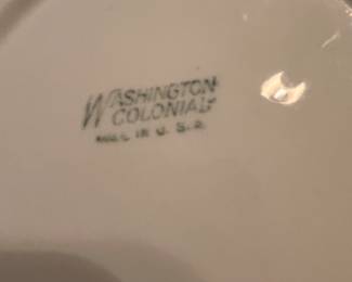 Washington Colonial China