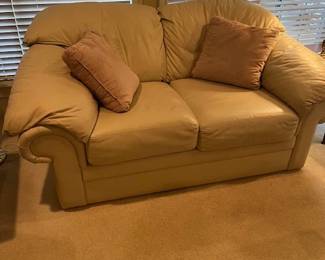 Benchmark off white love seat matches couch