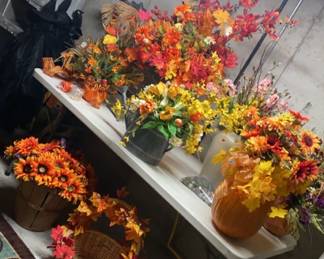 Fall arrangements and pumpkin arrangements