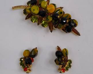 Juliana D&E Brooch Earrings 