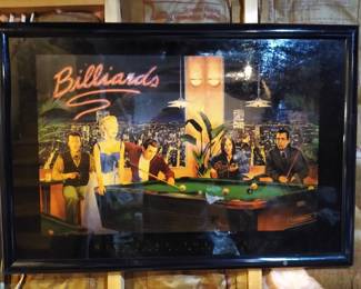 Framed James Dean Billiards 