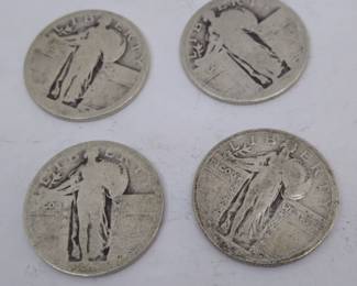 90% Silver Standing Liberty Quarter 