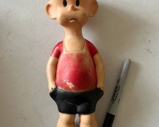 Vintage comic book Henry rubber doll