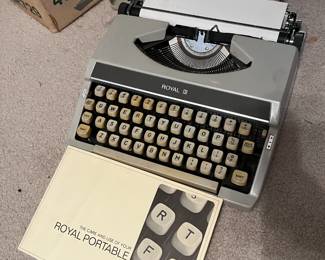 Vintage Royal portable typewriter
