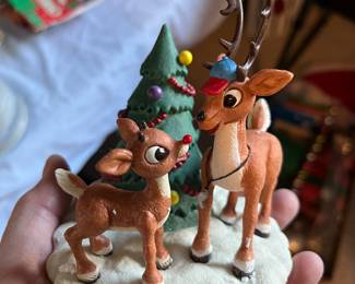 Enesco Rudolf and Comet figurine....