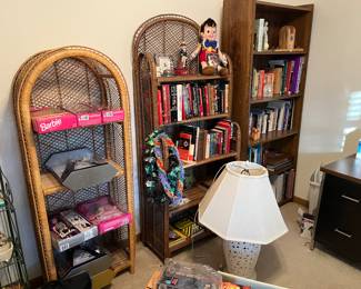 Books, bookcases and Barbie dolls new in box