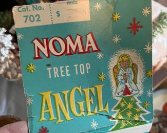 Vintage Noma angel tree topper with box!