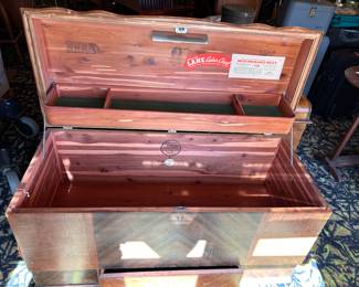Lane Cedar Chest 2. Has lower Drawer and Internal Light