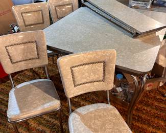 Mid Century Dining Table and Chairs 