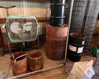 Barrels and One of Our Fans