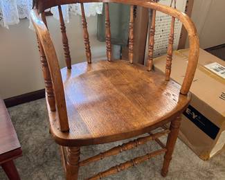 2nd Antique Barrel Back Chair