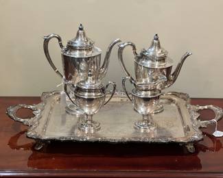 Sterling tea set