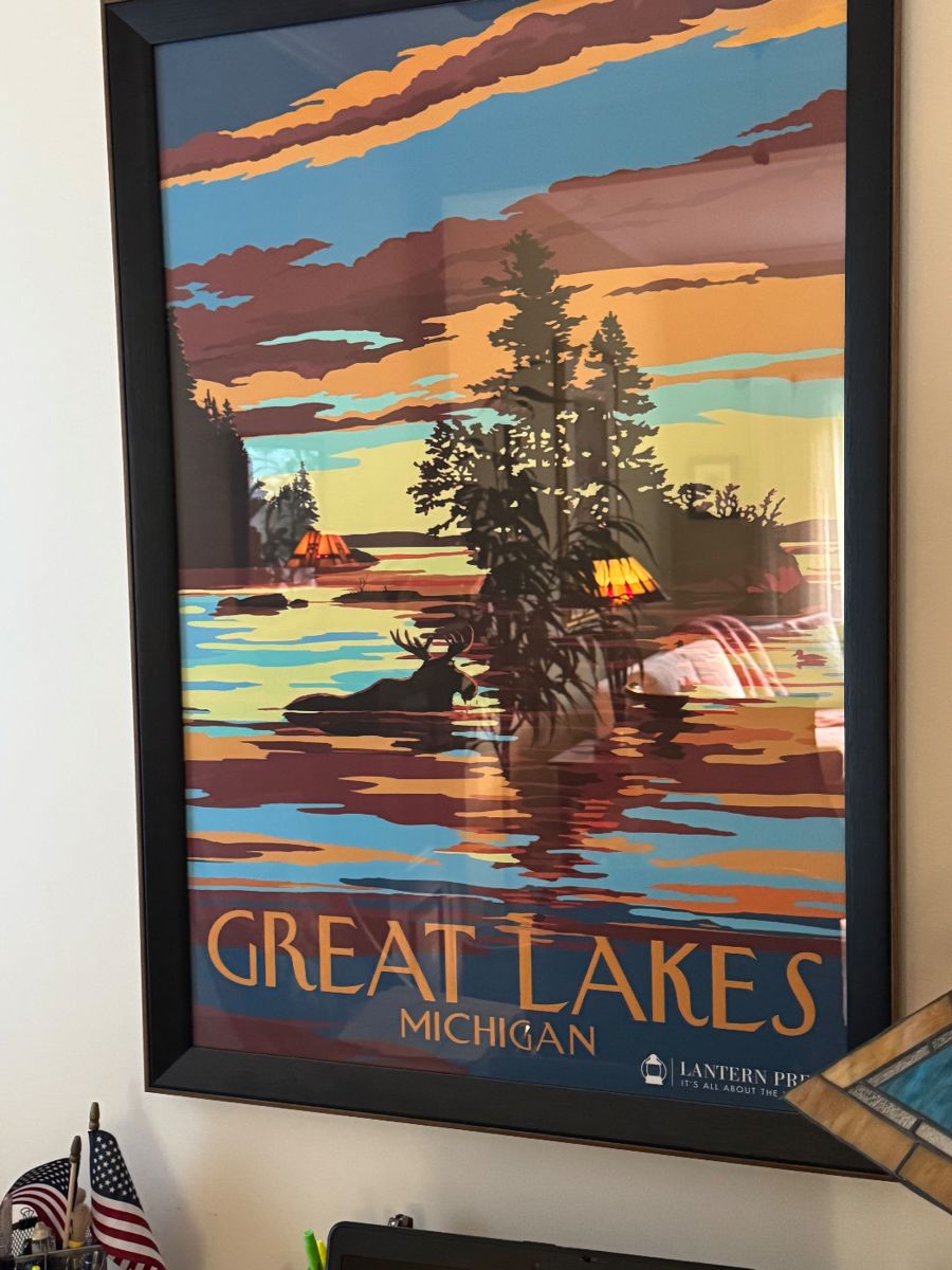Great Lakes framed art print